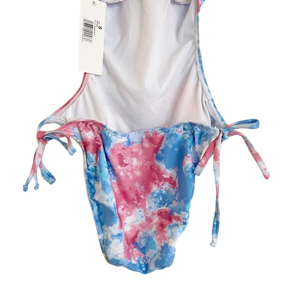 Social•Angel Tie Dye One-Piece Bathing Suit Size Small Pink and Blue New - Picture 6 of 10